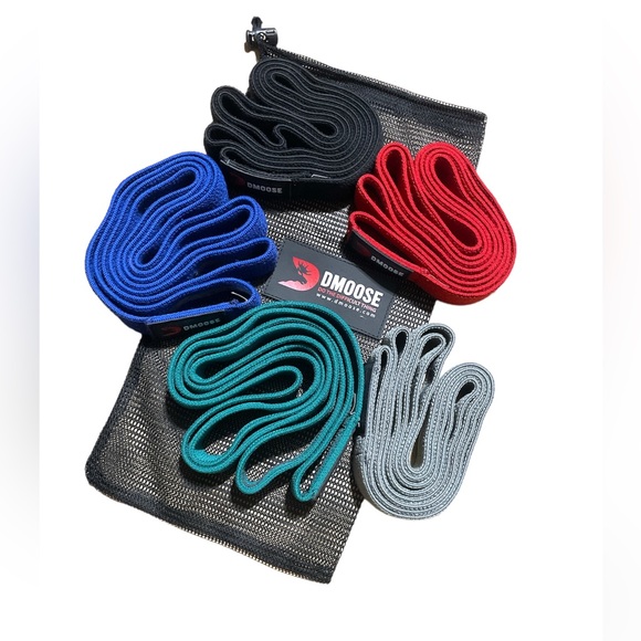 🎉HP🎉DMoose Fabric Resistance Bands For a Full Body Workout for Men & Women - Picture 1 of 6